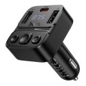 Transmiter samochodowy bluetooth Hoco USB A + USB C QC PD 35W E87 czarny