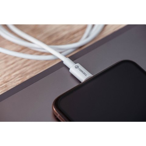 Kabel USB A do USB C Forcell F-Energy QC4.0 3A 66W 1 m C336 biały