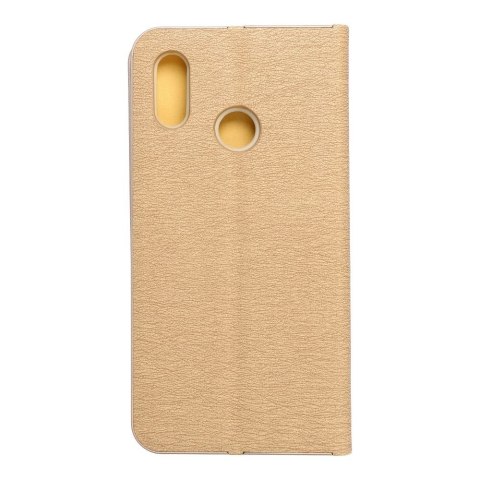 Etui z klapką na Huawei P20 LITE Luna Book Gold złote