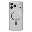 SPIGEN futerał ULTRA HYBRID MAG kompatybilny z MagSafe do IPHONE 17 Pro Max clear gold