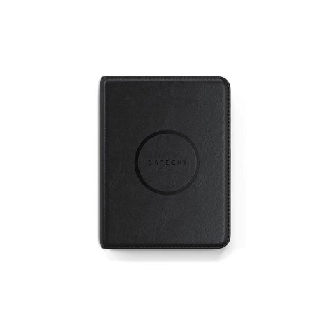 Lokalizator zgodny z Apple Find My Satechi FindAll Passport Cover w formie etui na paszport ze skóry wegańskiej ST-VPCK czarny