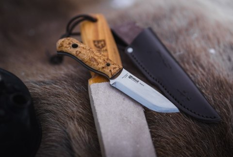 Nóż Helle Polaris EDC 14C28N full tang skórzana pochwa