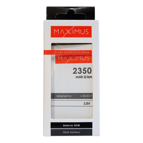 Bateria MAXXIMUS do LG K8 2017 2350mAh