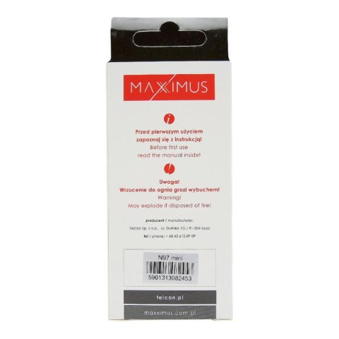 Bateria MAXXIMUS do NOKIA N97 MINI 1450mAh
