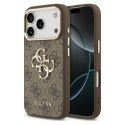 GUESS futerał do IPHONE 17 Pro Max GUHCP17X4GMGCBR (PU W/ Big 4G Classic Logo) złoto brązowy