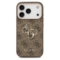 GUESS futerał do IPHONE 17 Pro Max GUHCP17X4GMGCBR (PU W/ Big 4G Classic Logo) złoto brązowy