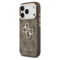 GUESS futerał do IPHONE 17 Pro Max GUHCP17X4GMGCBR (PU W/ Big 4G Classic Logo) złoto brązowy