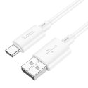 Kabel USB A do USB C Hoco 3A 1 m X88 biały