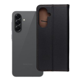Etui z klapką na Samsung A56 5G Smart Pro Book skórzane czarne