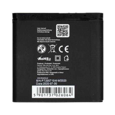 Bateria do Nokia 6280 / 9300 / 6151 / N73 1200 mAh Blue Star Premium
