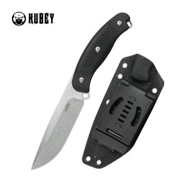 Nóż Kubey Bearcat Black G10, Beadblasted 14C28N by Maksim Epifantsev (KU426A)