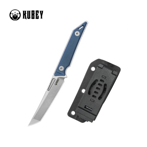 Nóż Kubey Goliath Denim Micarta, Beadblasted 14C28N by Jake Hoback (KU430C)