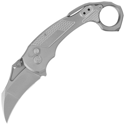 Nóż składany Kubey KB Knives Tactical Toucan Grey Titanium, Sandblasted CPM 20CV by Jake Hoback (KB463A)