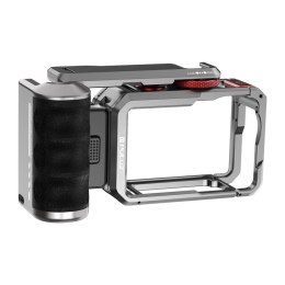 Tytanowa klatka rozszerzająca z uchwytem i dodatkowymi przyłączami Puluz dla DJI Osmo Action 6
