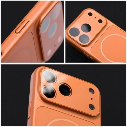 Etui na iPhone 14 Make 17 zgodne z MagSafe pomarańczowe