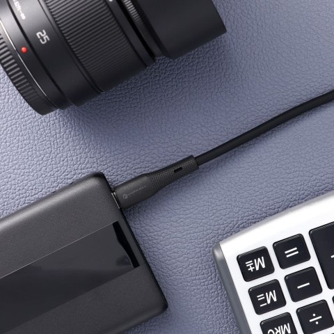 Kabel USB A do USB C Forcell F-Energy QC4.0 3A 66W Silicone 1 m C342 czarny