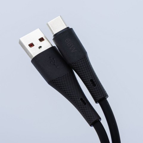Kabel USB A do USB C Forcell F-Energy QC4.0 3A 66W Silicone 1 m C342 czarny