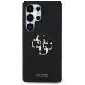 Etui Guess Silicone Big 4G Logo Bottom Script na Samsung Galaxy S25 Ultra - czarne