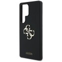 Etui Guess Silicone Big 4G Logo Bottom Script na Samsung Galaxy S25 Ultra - czarne
