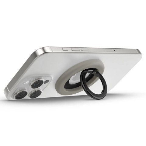 Pierścień magnetyczny Spigen Nano Pop MagSafe na telefon - szaro-czarny