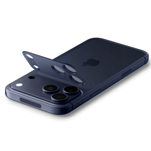 Szkło na obiektyw Spigen Optik Pro XL na iPhone 17 Pro - granatowe