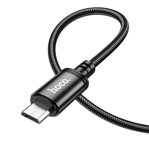 Kabel USB A do Micro USB Hoco 2,4A 1 m X89 czarny