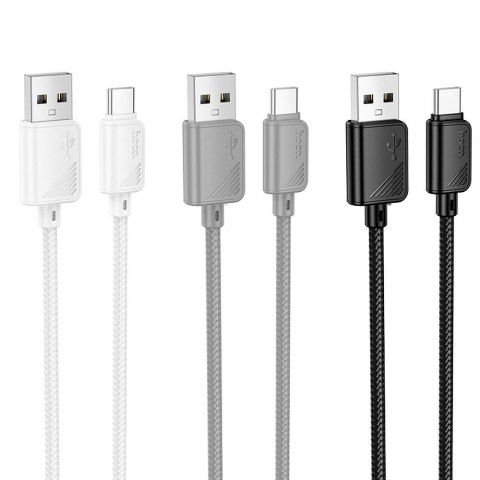 Kabel USB A do USB C Hoco 3A 1 m X113 biały