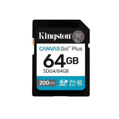 Karta pamięci Kingston SDXC 64GB Canvas Go Plus Gen4 U3 V30 4K