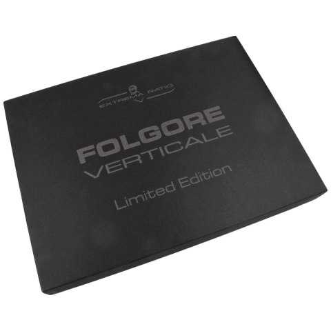 Nóż Extrema Ratio Folgore Verticale LE No 46/300 Black Forprene, Black M390 (04.1000.0202/M3/BLK/BLK)
