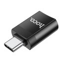 Adapter OTG USB C do USB A Hoco UA17 czarny