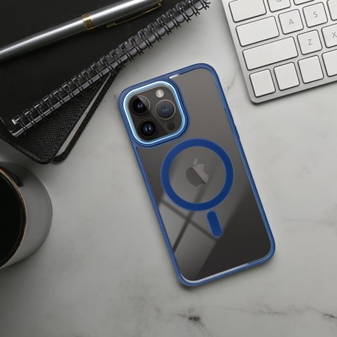 Etui na iPhone 13 PRO MAX Color Edge Mag Cover zgodne z MagSafe niebieskie