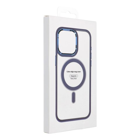 Etui na iPhone 13 PRO MAX Color Edge Mag Cover zgodne z MagSafe niebieskie