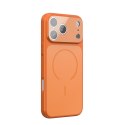 Etui na iPhone 15 PRO Make 17 zgodne z MagSafe pomarańczowe