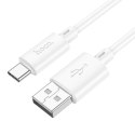 Kabel USB A do USB C Hoco 3A 2 m X88 biały