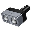 Rozdzielacz gniazda zapalniczki Hoco 2 porty max 240W/24V Z65 czarna