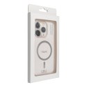 Etui na iPhone 14 Drop Glue Colorful Ring Mag Cover zgodne z MagSafe szare
