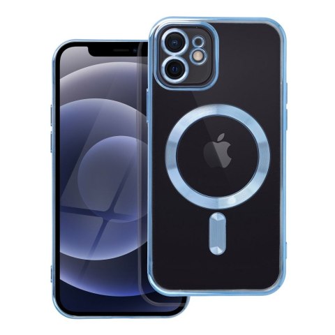 Etui na iPhone 12 Electro Mag Cover zgodne z MagSafe niebieskie