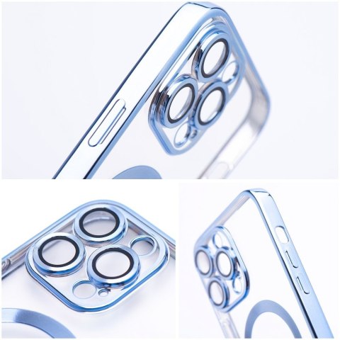 Etui na iPhone 12 Electro Mag Cover zgodne z MagSafe niebieskie