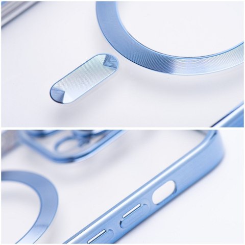 Etui na iPhone 12 Electro Mag Cover zgodne z MagSafe niebieskie