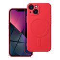 Etui na iPhone 13 MINI Silicone Mag Cover zgodne z MagSafe (camera protection) czerwone