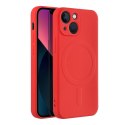 Etui na iPhone 13 MINI Silicone Mag Cover zgodne z MagSafe (camera protection) czerwone