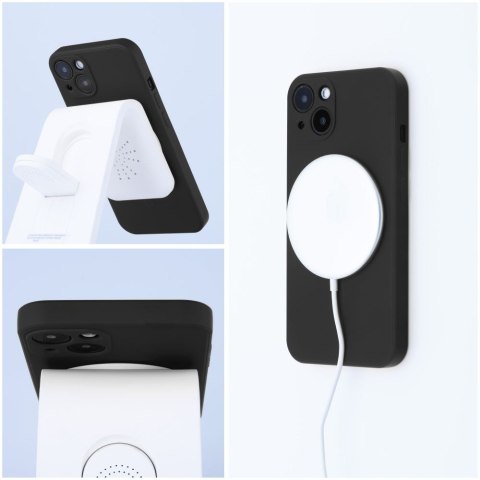 Etui na iPhone 13 PRO Silicone Mag Cover zgodne z MagSafe (camera protection) czarne