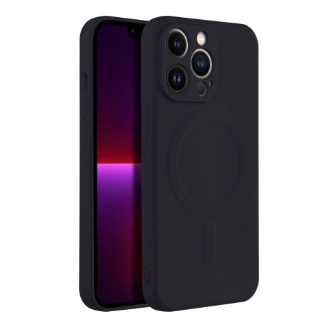 Etui na iPhone 13 PRO Silicone Mag Cover zgodne z MagSafe (camera protection) czarne