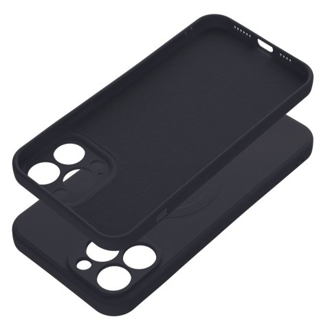 Etui na iPhone 13 PRO Silicone Mag Cover zgodne z MagSafe (camera protection) czarne