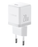 Baseus Palm Szybka Ładowarka Sieciowa 20W 1×USB-C z kablem biały