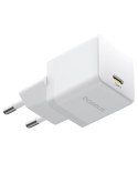 Baseus Palm Szybka Ładowarka Sieciowa 20W 1×USB-C z kablem biały
