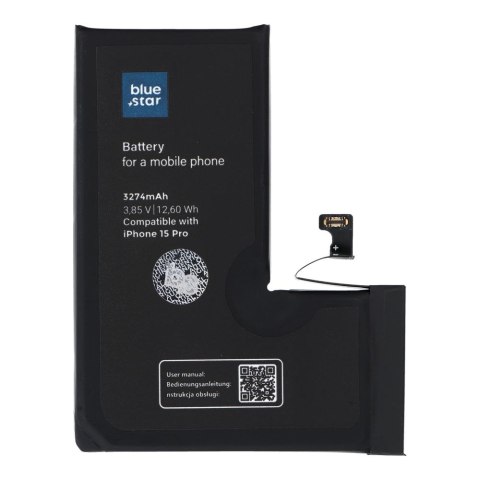 Bateria do iPhone 15 PRO 3274 mAh Blue Star HQ