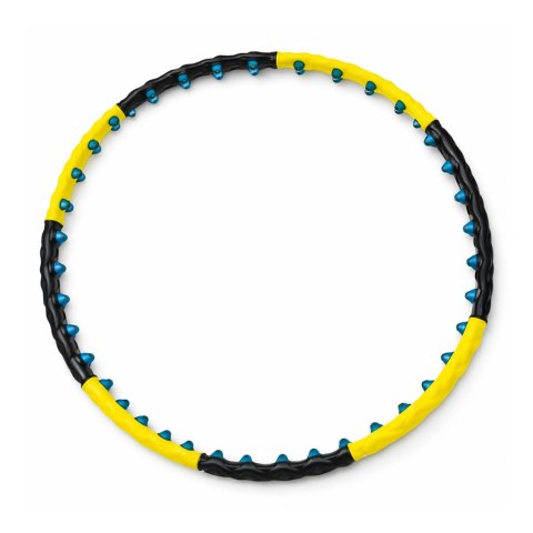 Hula hop Wozinsky WHH-110 masażer z wypustkami - niebiesko-żółty