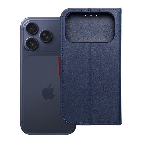 Etui z klapką na iPhone 17 PRO / 18 PRO Split Book granatowo-czerwone