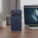 Etui z klapką na iPhone 17 / 18 Split Book granatowo-czerwone